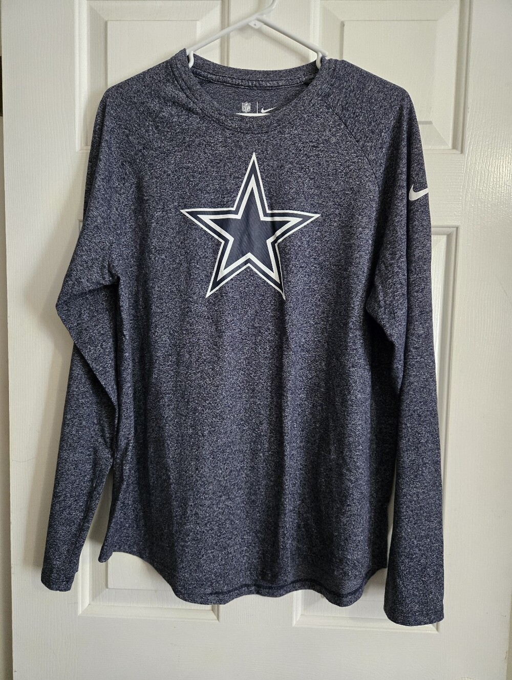 Nike Navy and White Dallas Cowboys Team Apparel Tee
